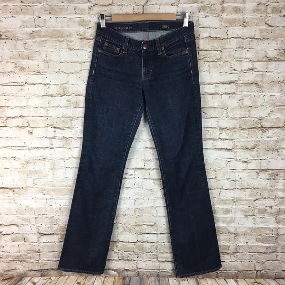 J Crew Bootcut Jeans sz 26 dark wash